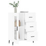 Voir la diapositive 4 : VIDAXL Buffet blanc 69,5x34x90 cm bois d'ingenierie