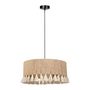 Voir la diapositive 4 : OSTARIA Suspension cylindrique métal coton Charlotte noire beige
