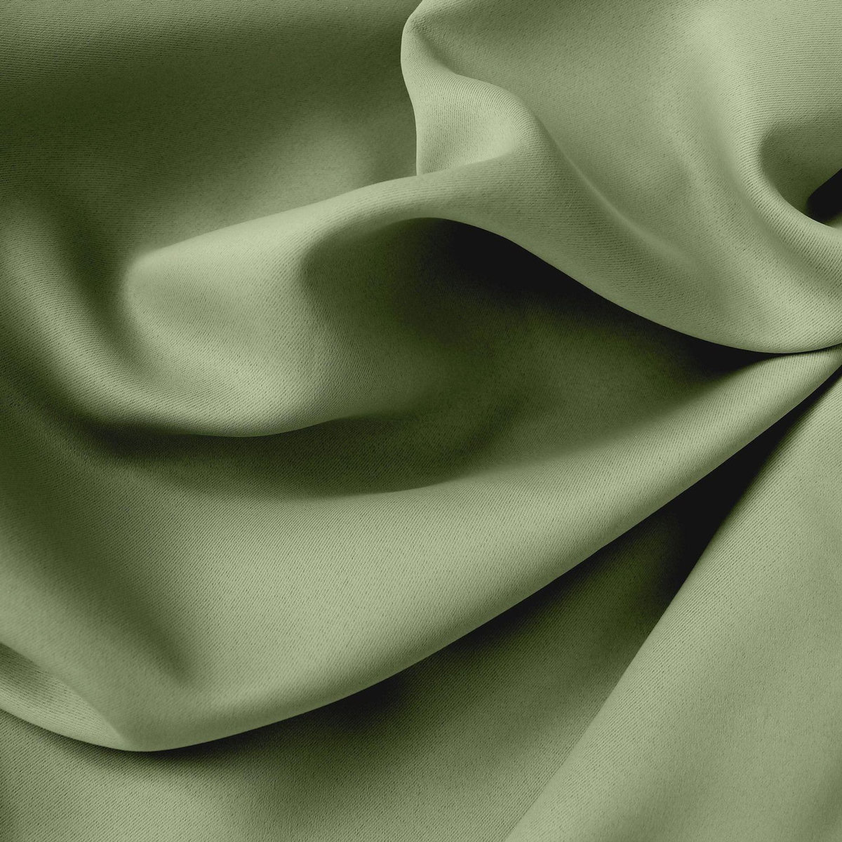 TOILINUX Rideau occultant Basic à 8 œillets - 140 x 240 cm - Vert Argile