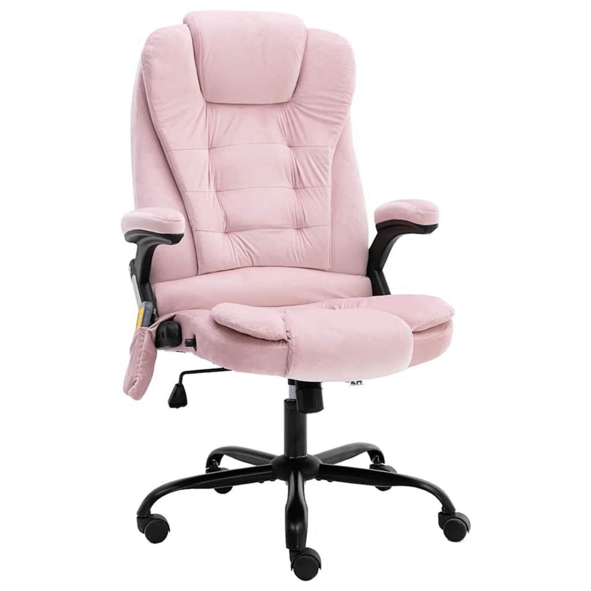 VIDAXL Chaise de bureau de massage Rose Velours