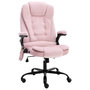 Voir la diapositive 1 : VIDAXL Chaise de bureau de massage Rose Velours