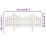Voir la diapositive 6 : VIDAXL Bordure de pelouse Blanc 17 pcs / 10 m