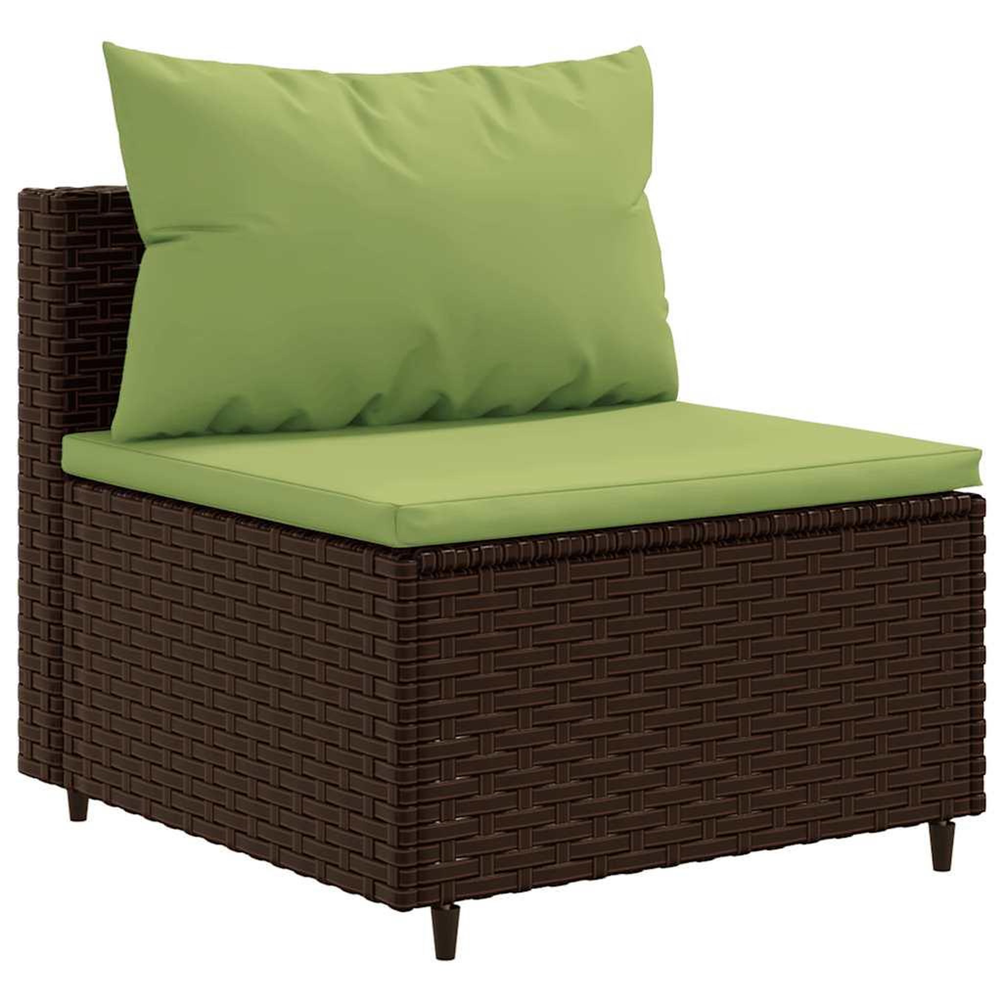 Voir la diapositive 4 : VIDAXL Salon de jardin 6 pcs avec coussins Marron Resine tressee