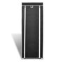 Voir la diapositive 2 : VIDAXL Porte-chaussures etageres 162 x 57 x 29 cm Noir
