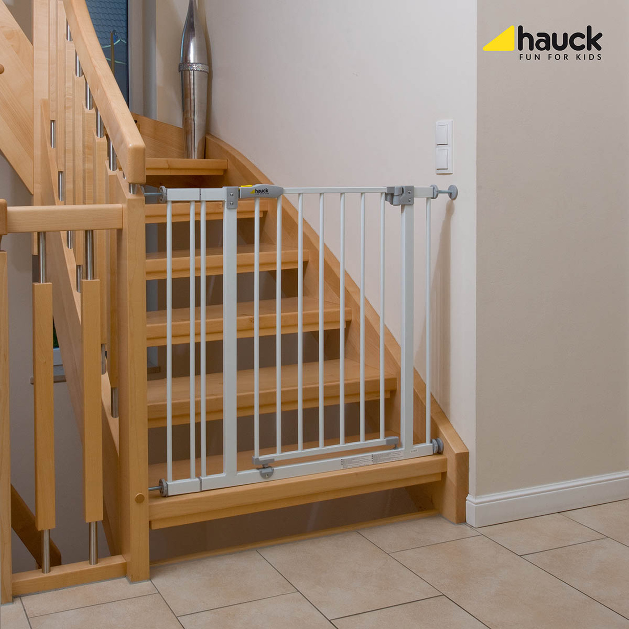 Voir la diapositive 2 : HAUCK Barrière de porte Open 'n Stop 75-81 cm