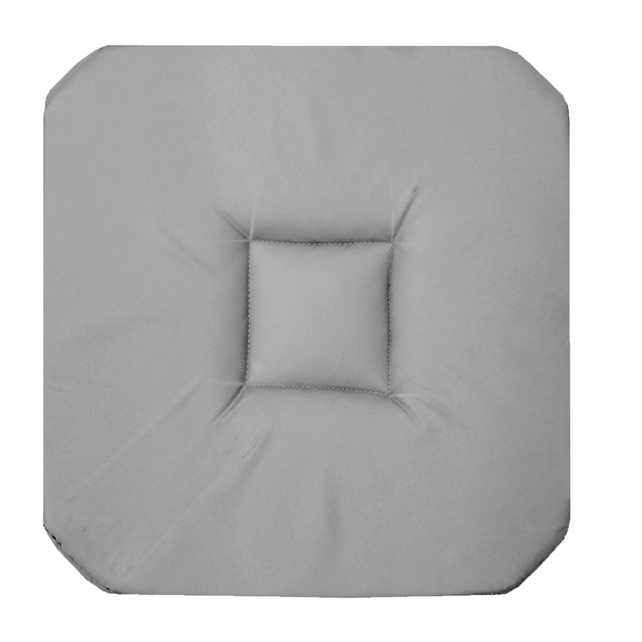 Voir la diapositive 1 : Douceur d'Intérieur Galette de chaise  panama  36x36cm gris