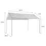 SWEEEK Tonnelle 3x4m avec toiture, Albiga, toile polyester 160g/m²,