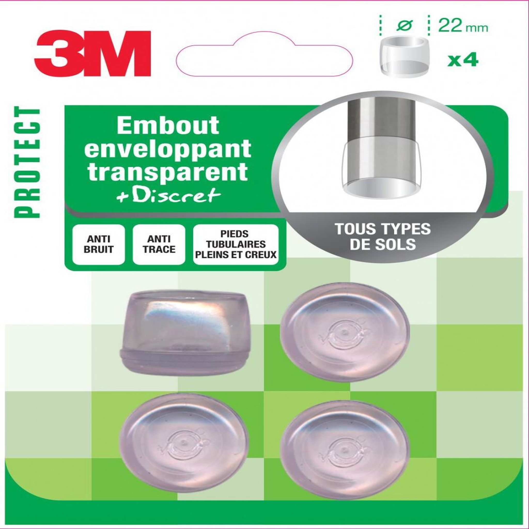 3M Lot de 4 embouts en plastique 3M