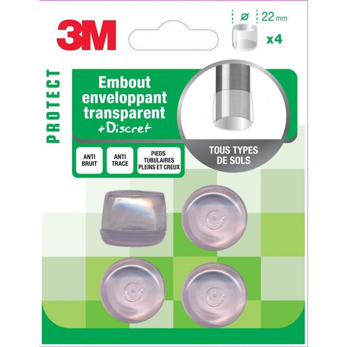 3M Lot de 4 embouts en plastique 3M