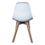Voir la diapositive 3 : The Home Deco Factory Chaise scandinave Coque - H.83 cm