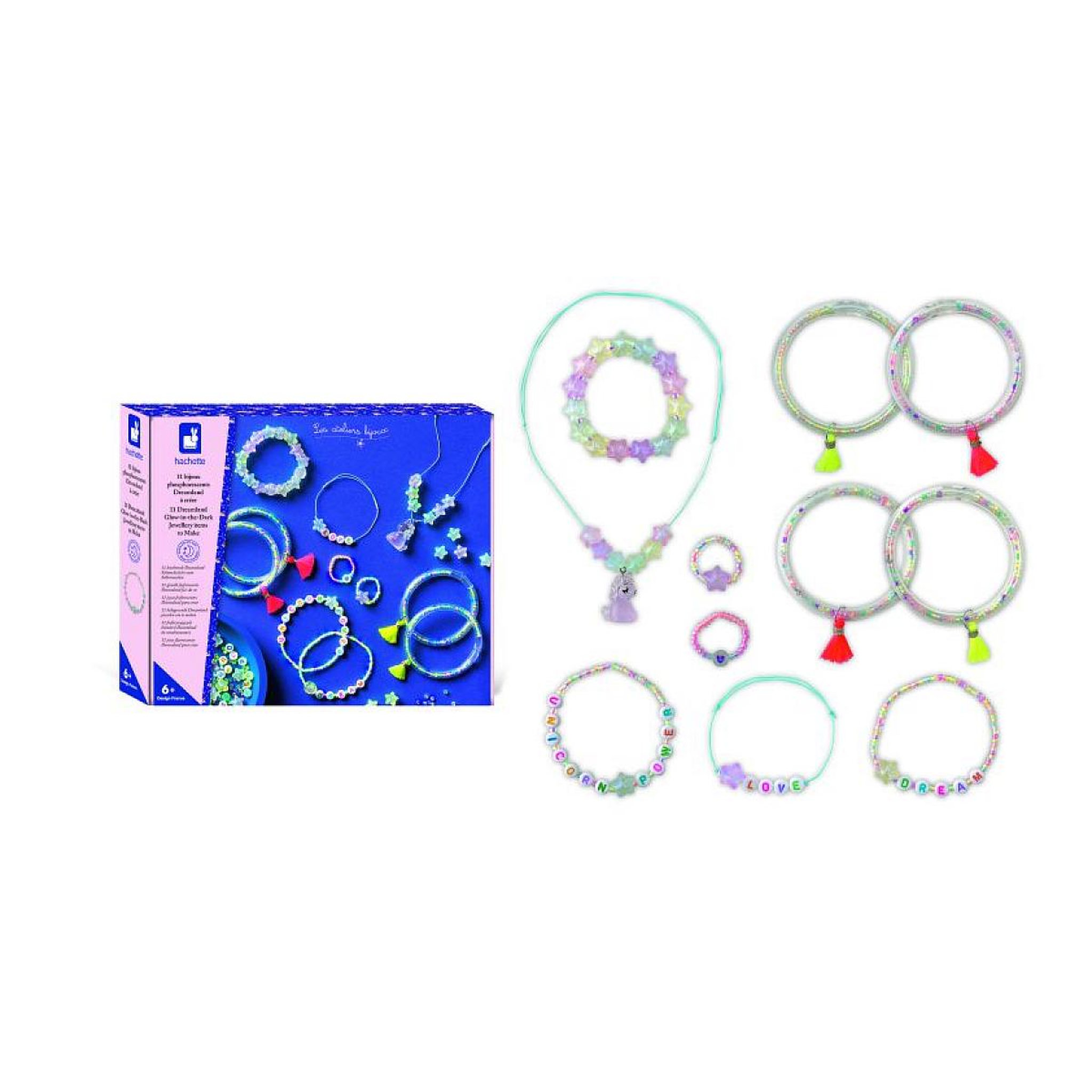 Juratoys-Janod 11 bijoux phosphorescents à créer pour le pays des rêves