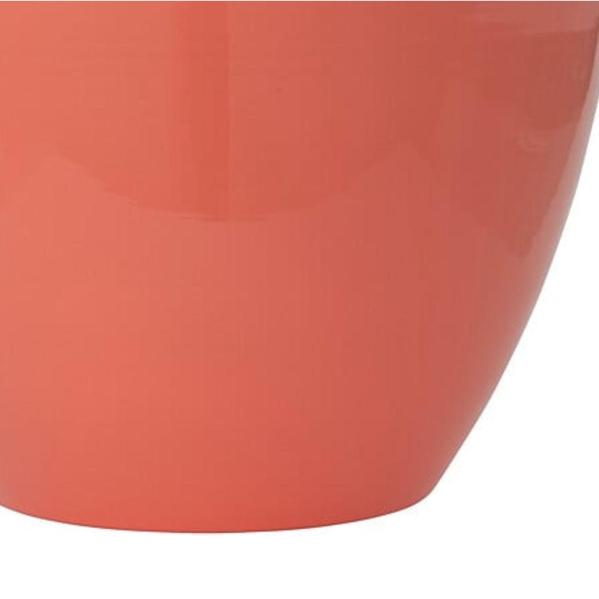 Voir la diapositive 3 : ATMOSPHERA Vase en acier koni - h. 37 cm - terracotta