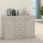 VIDAXL Buffet Gris beton 88x30x65 cm Bois d'ingenierie