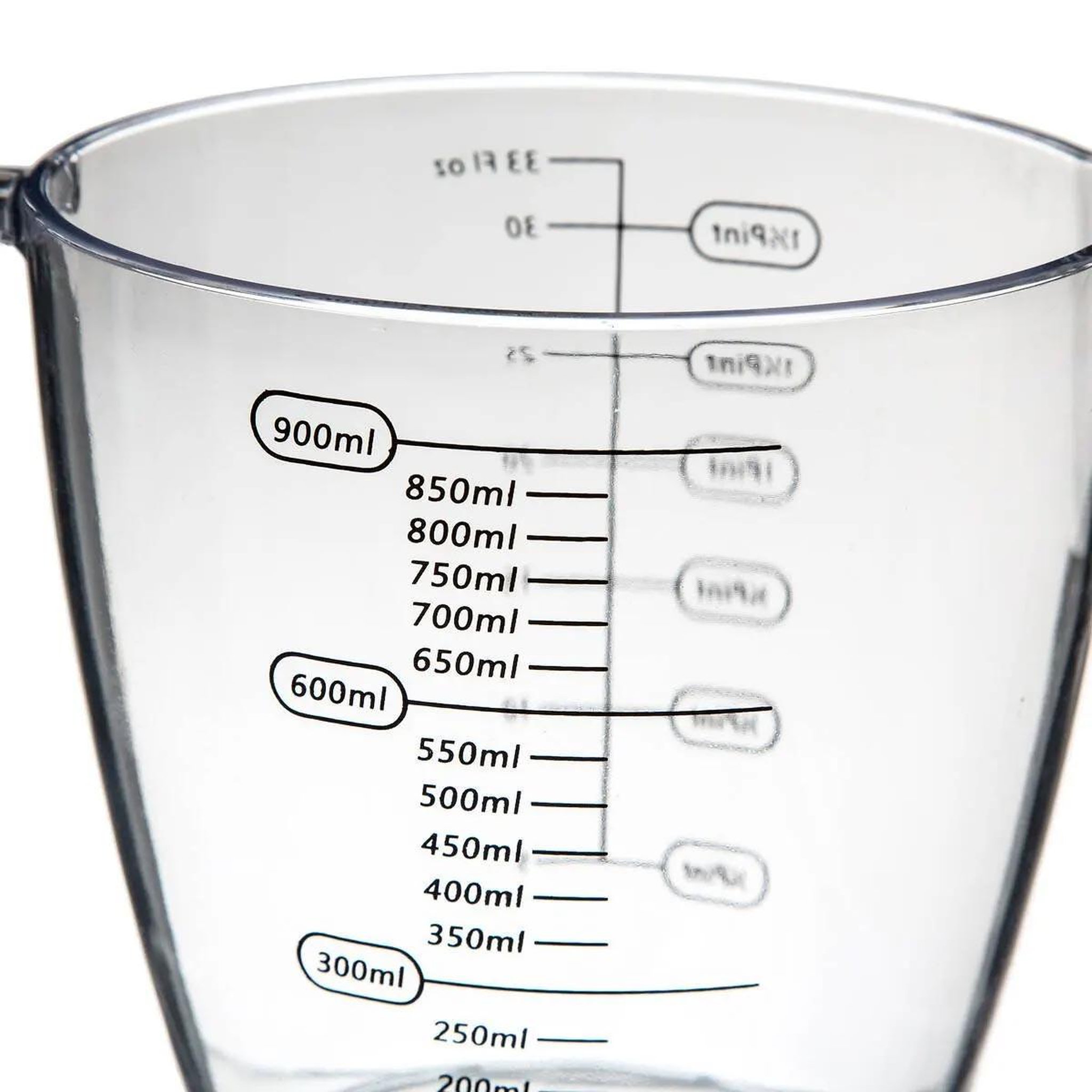 Voir la diapositive 2 : FIVE Verre doseur  gradué  900ml transparent