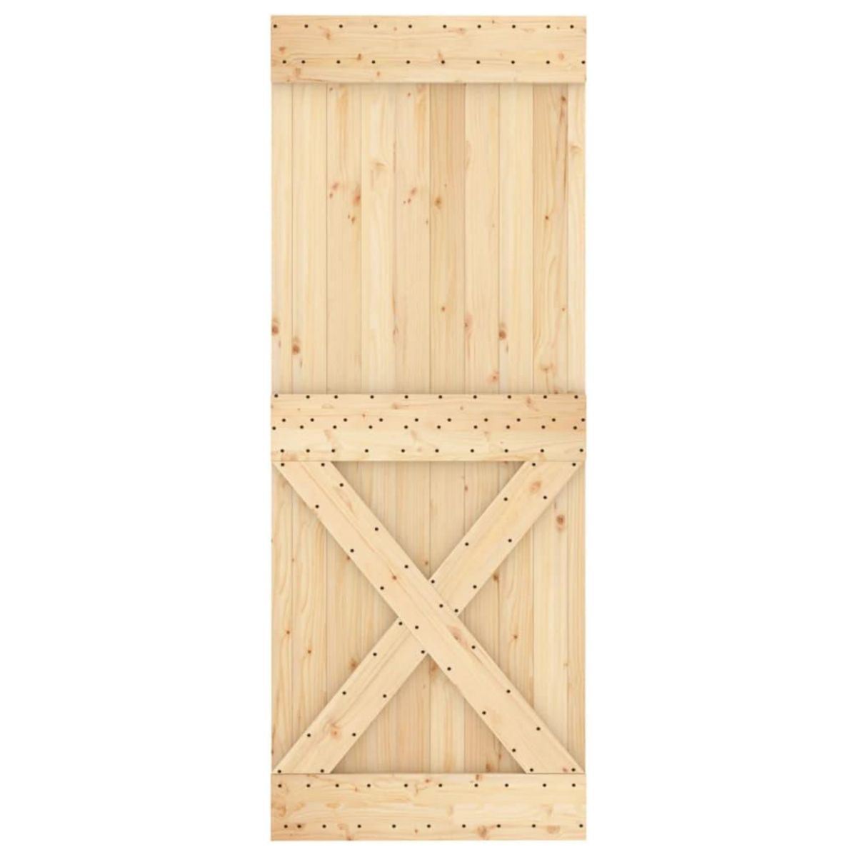 VIDAXL Porte NARVIK 80x210 cm bois massif de pin