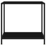 Voir la diapositive 2 : VIDAXL Table console Noir 80x35x75 cm Verre trempe