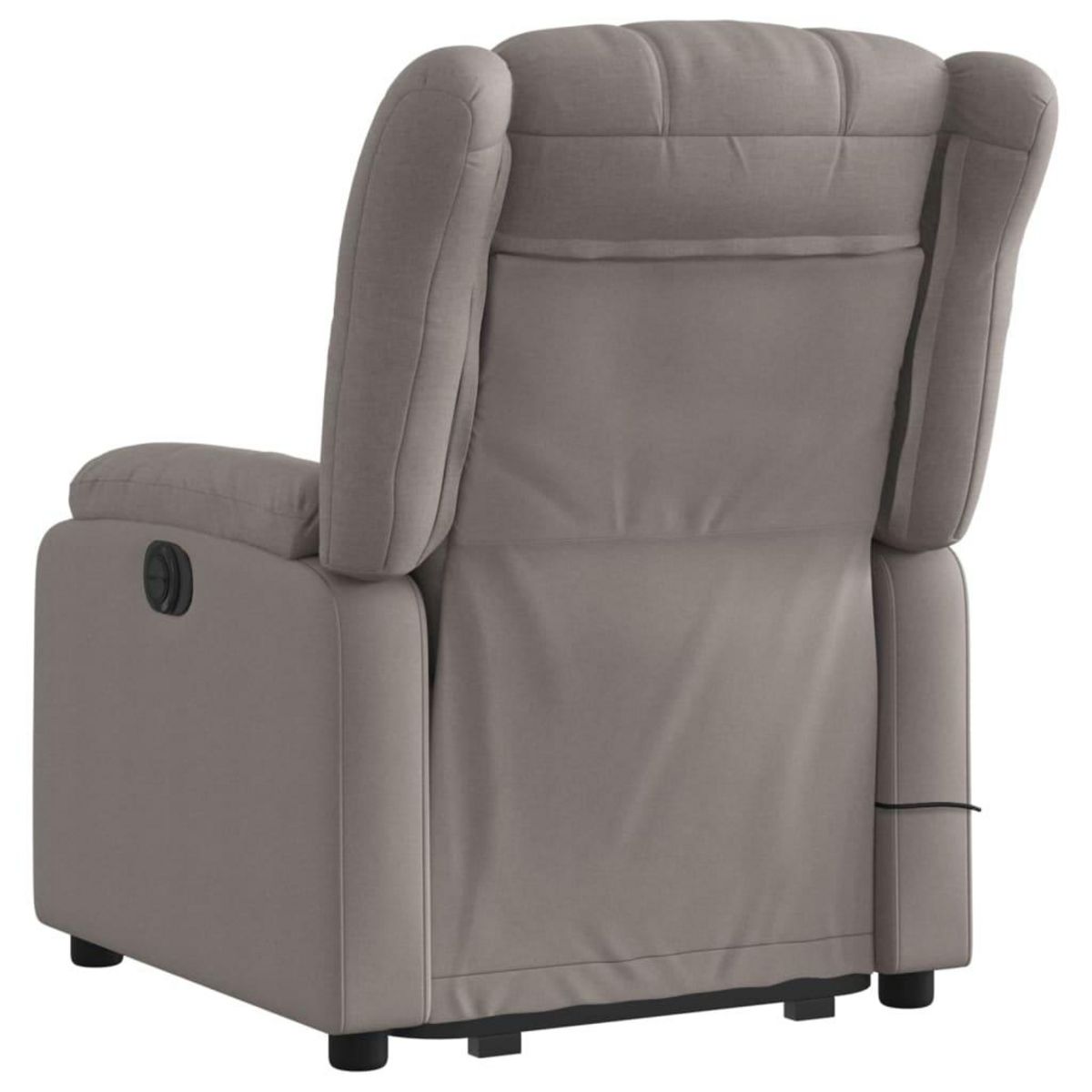 VIDAXL Fauteuil inclinable de massage Taupe Tissu