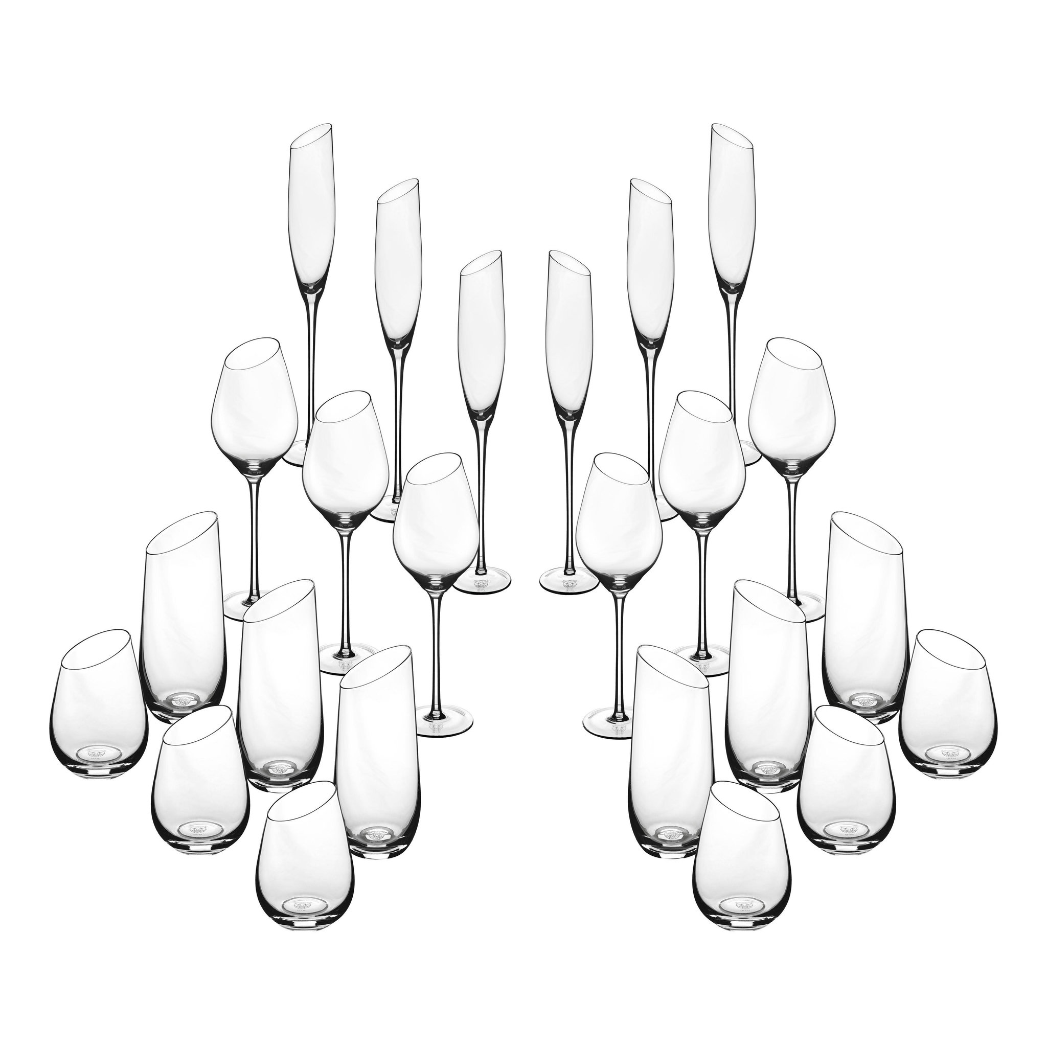 Voir la diapositive 2 : BJORN Set de verres complet sväva - 24 pièces