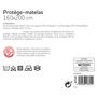 Voir la diapositive 2 : ACTUEL Protège matelas 100% coton été/hiver BISWEET 