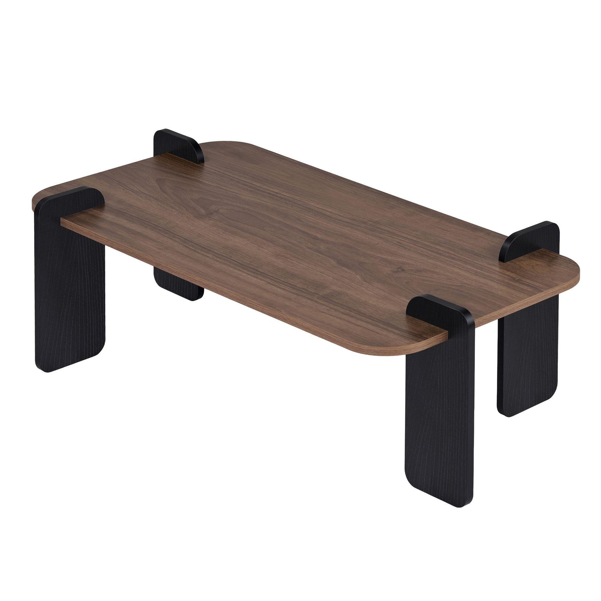 Habitat et Jardin Table basse en bois  renard  - 120 x 60 x 35 cm - marron