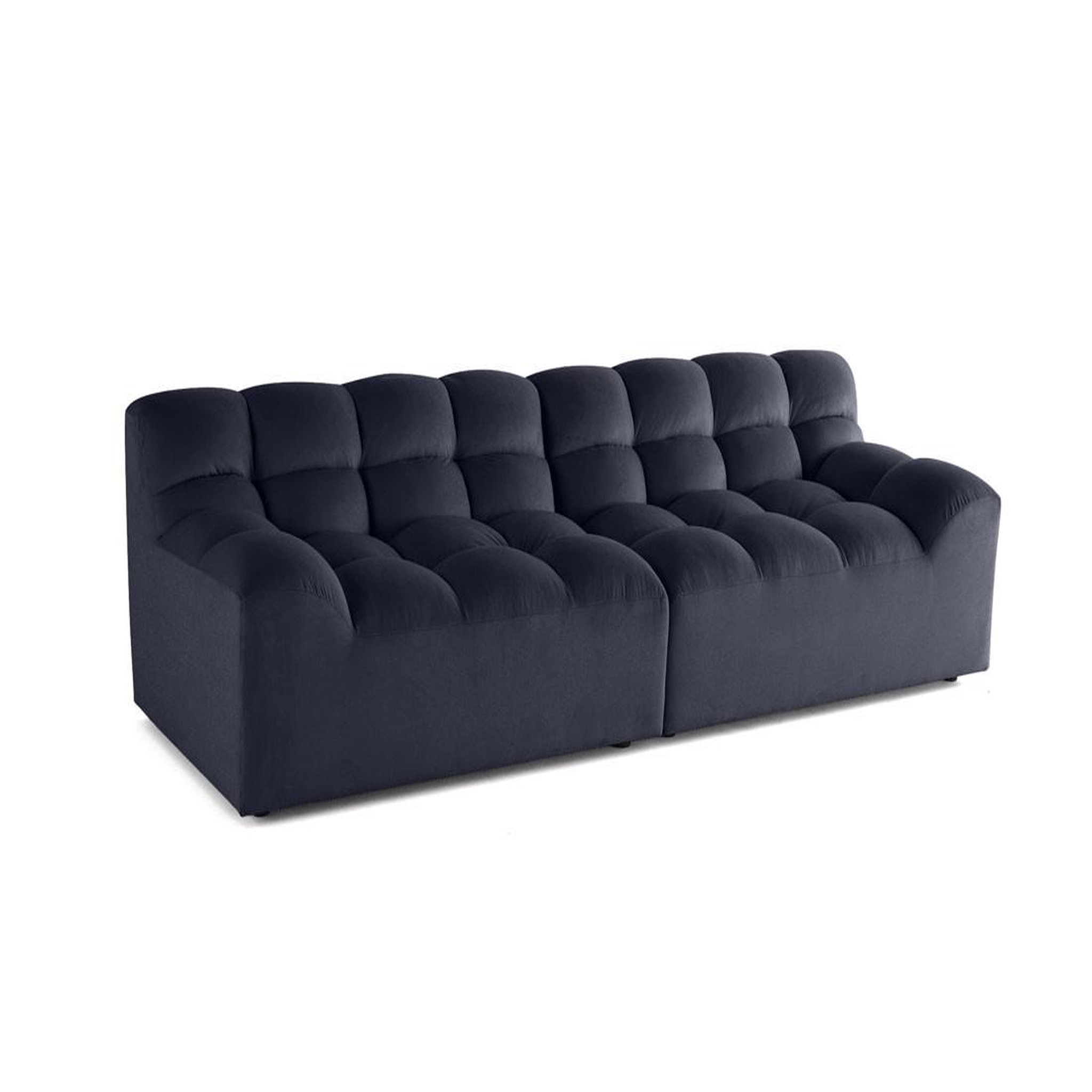 Voir la diapositive 5 : LISA DESIGN Napoli - canapé droit 4 places - en velours