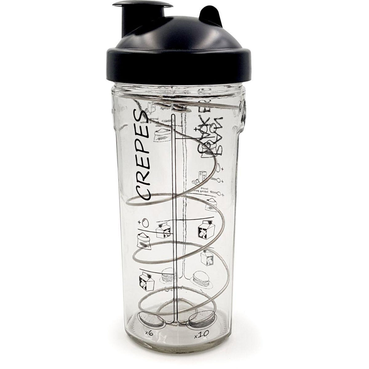 COOKUT Shaker à crepes avec spatule et livre