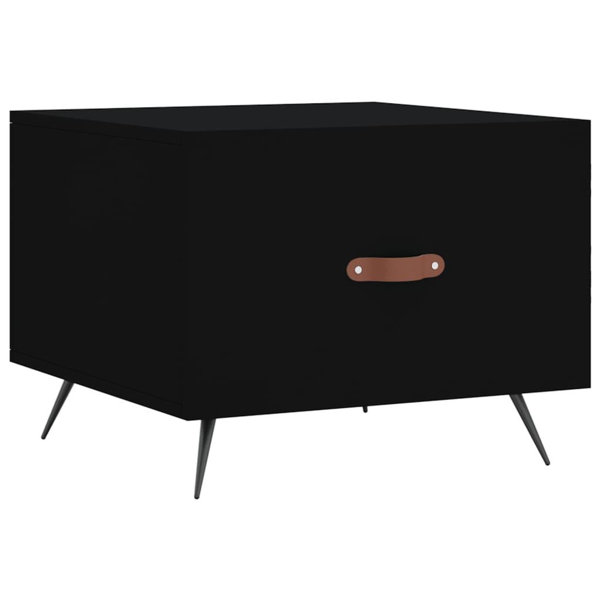 Voir la diapositive 2 : VIDAXL Table basse Noir 50x50x40 cm Bois d'ingenierie