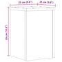 Voir la diapositive 6 : VIDAXL Supports pour plantes 2 pcs chene sonoma bois d'ingenierie