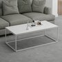 Voir la diapositive 3 : Habitat et Jardin Table basse en bois  Tiger  - 120 x 60 x 42 cm - Blanc
