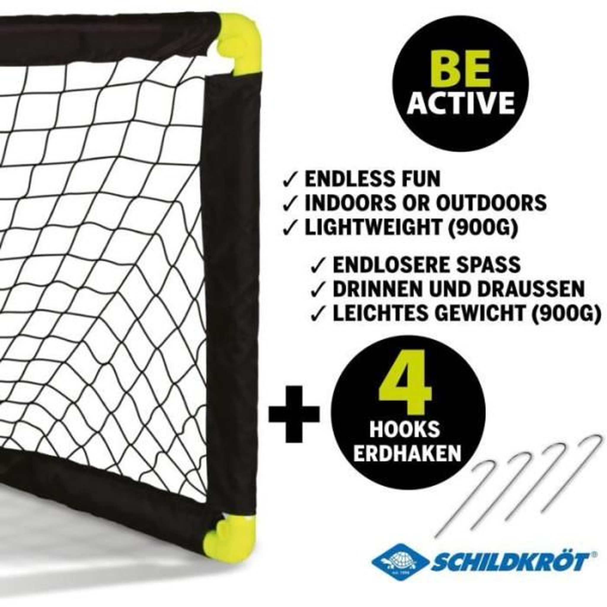 Voir la diapositive 4 : SCHILDKROT Jeu d eau et de plage Schildkröt Funsport Folding Soccer Goal