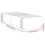Voir la diapositive 6 : VIDAXL Cadre de lit sans matelas bleu 80x200 cm tissu