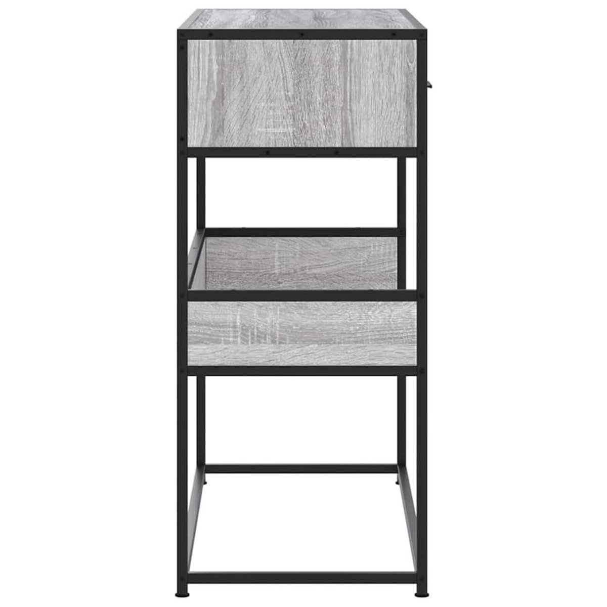 VIDAXL Table console sonoma gris 90x35x80 cm bois d'ingenierie