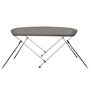 Voir la diapositive 5 : VIDAXL Auvent bimini a 2 arceaux gris 150x120x110 cm