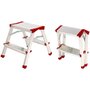 Voir la diapositive 3 : BRIXO Escabeau 2 marches Marche-pied Aluminium Charge 125 kg Pliable Pieds anti-dérapants BRIXO