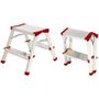 Voir la diapositive 3 : BRIXO Escabeau 2 marches Marche-pied Aluminium Charge 125 kg Pliable Pieds anti-dérapants BRIXO