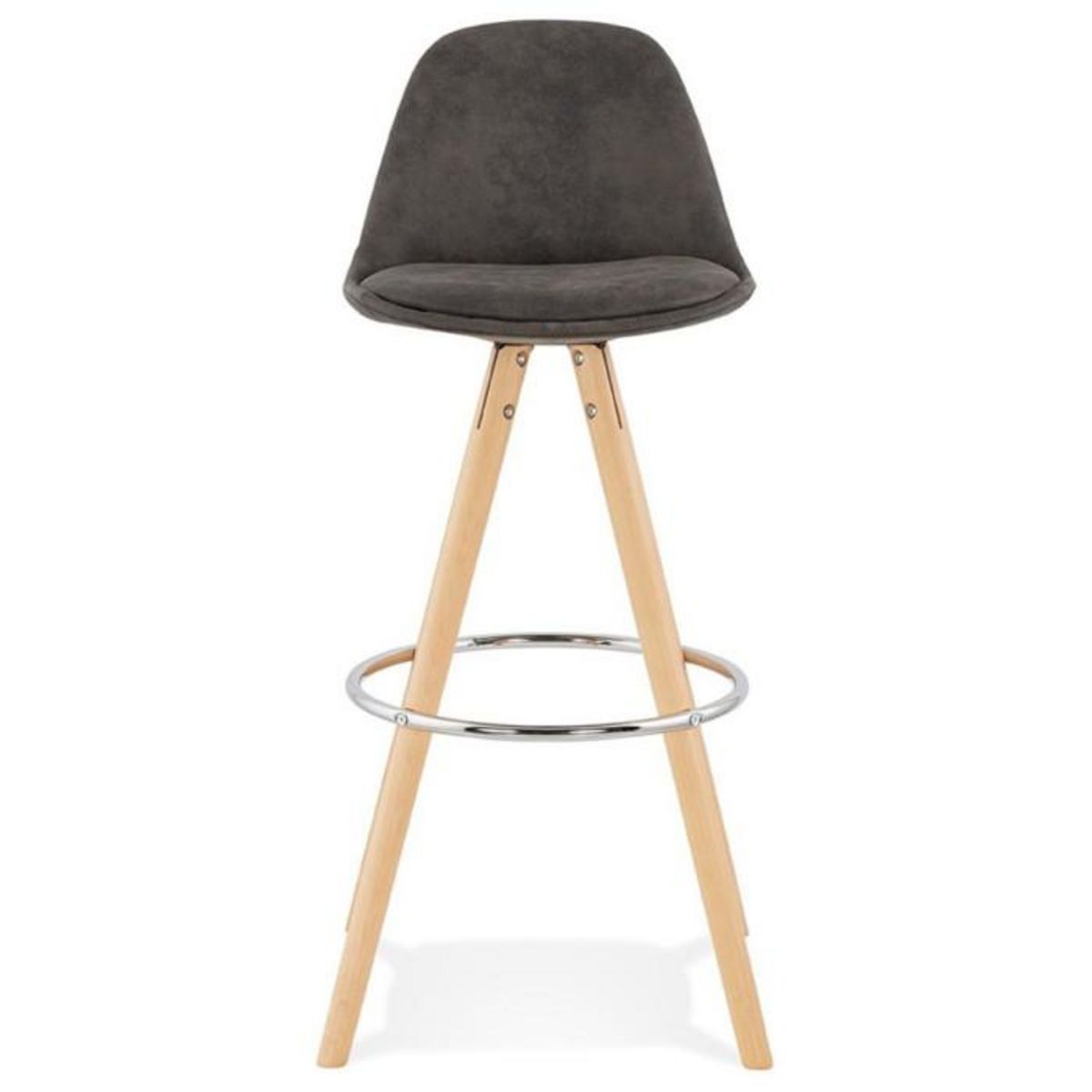 Paris Prix Tabouret de Bar  Caneo  97cm Gris & Naturel