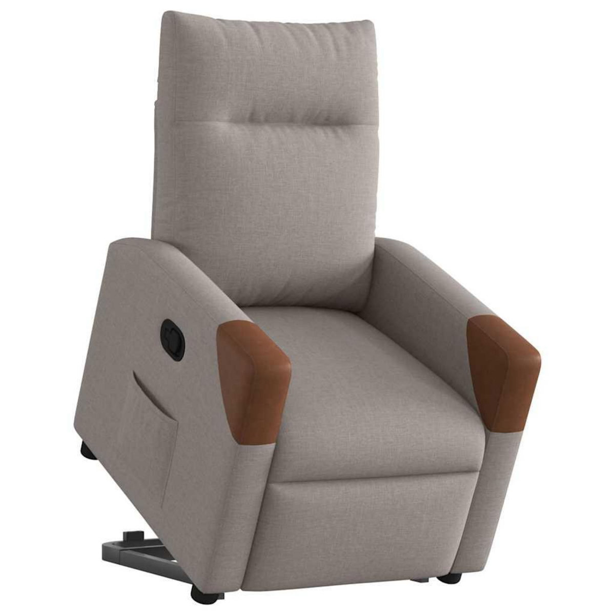 VIDAXL Fauteuil inclinable taupe tissu