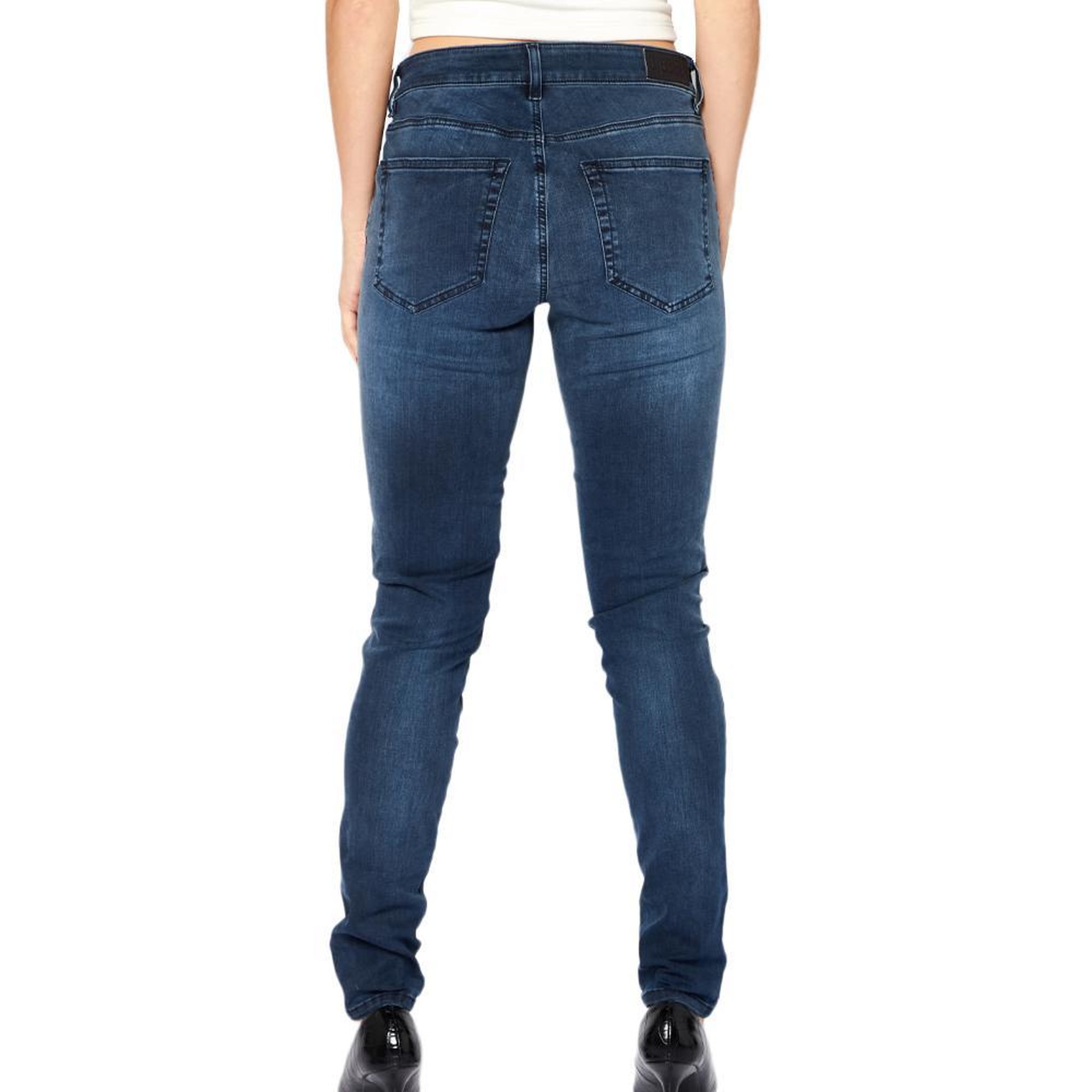 Voir la diapositive 2 : DIESEL Jean Slim Bleu Foncé Femme Diesel 2017 Slandy