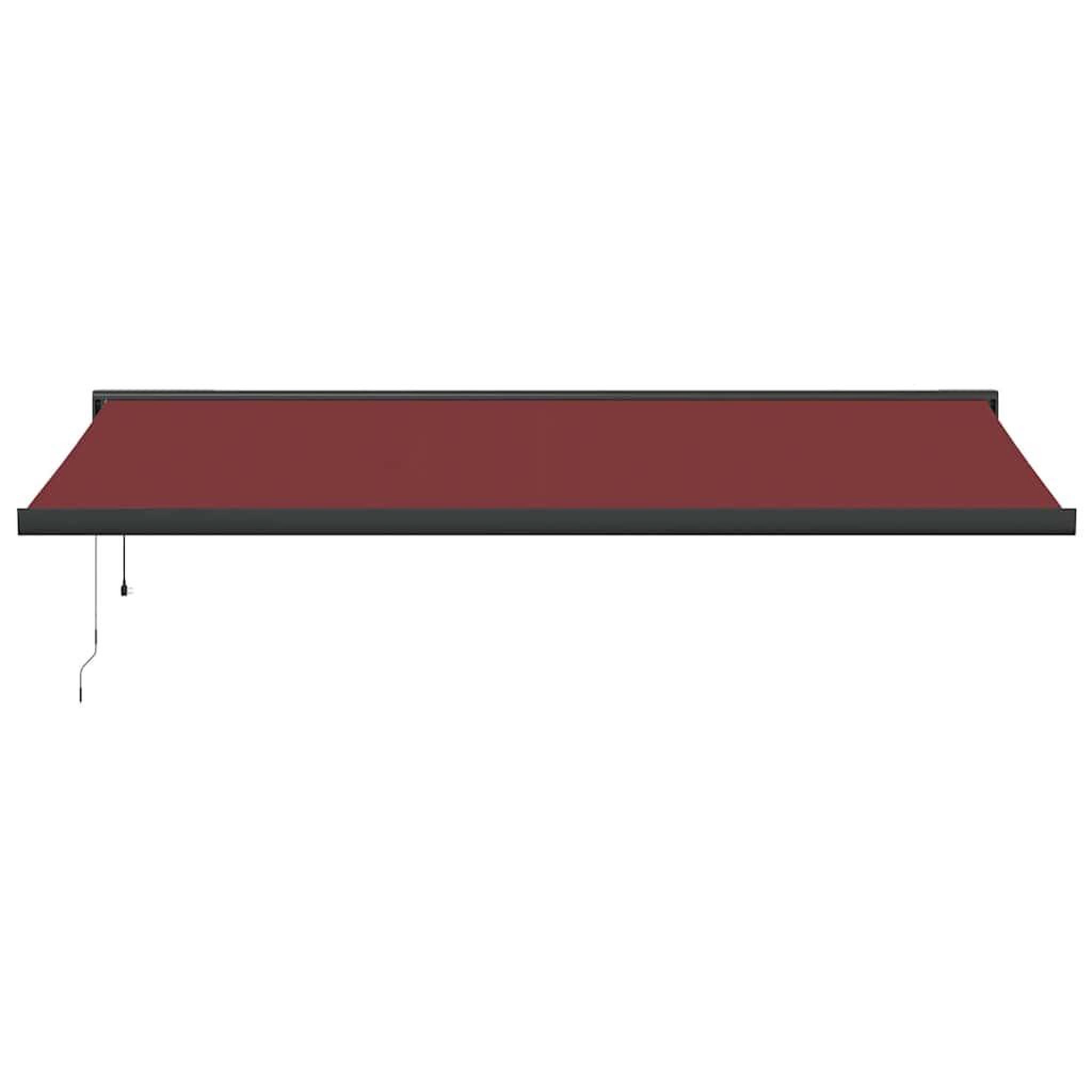 Voir la diapositive 3 : VIDAXL Auvent retractable automatique bordeaux 500x300 cm
