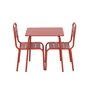 Voir la diapositive 4 : SWEEEK Salon de jardin enfant table et chaises métal Anna - 2 places, 48x48cm