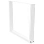Voir la diapositive 4 : VIDAXL Pieds de table a manger forme de V 2 pcs blanc 100x(72-73,3) cm