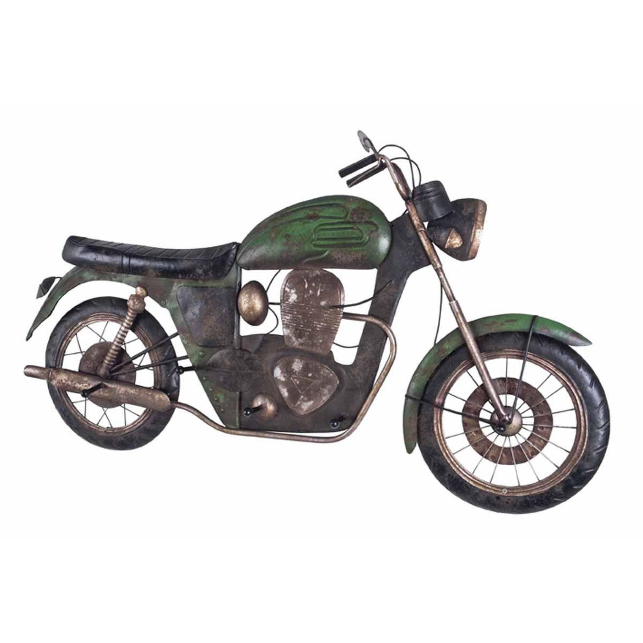 Paris Prix Patère murale vintage  moto  96cm vert