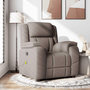 Voir la diapositive 1 : VIDAXL Fauteuil de massage inclinable Taupe Tissu