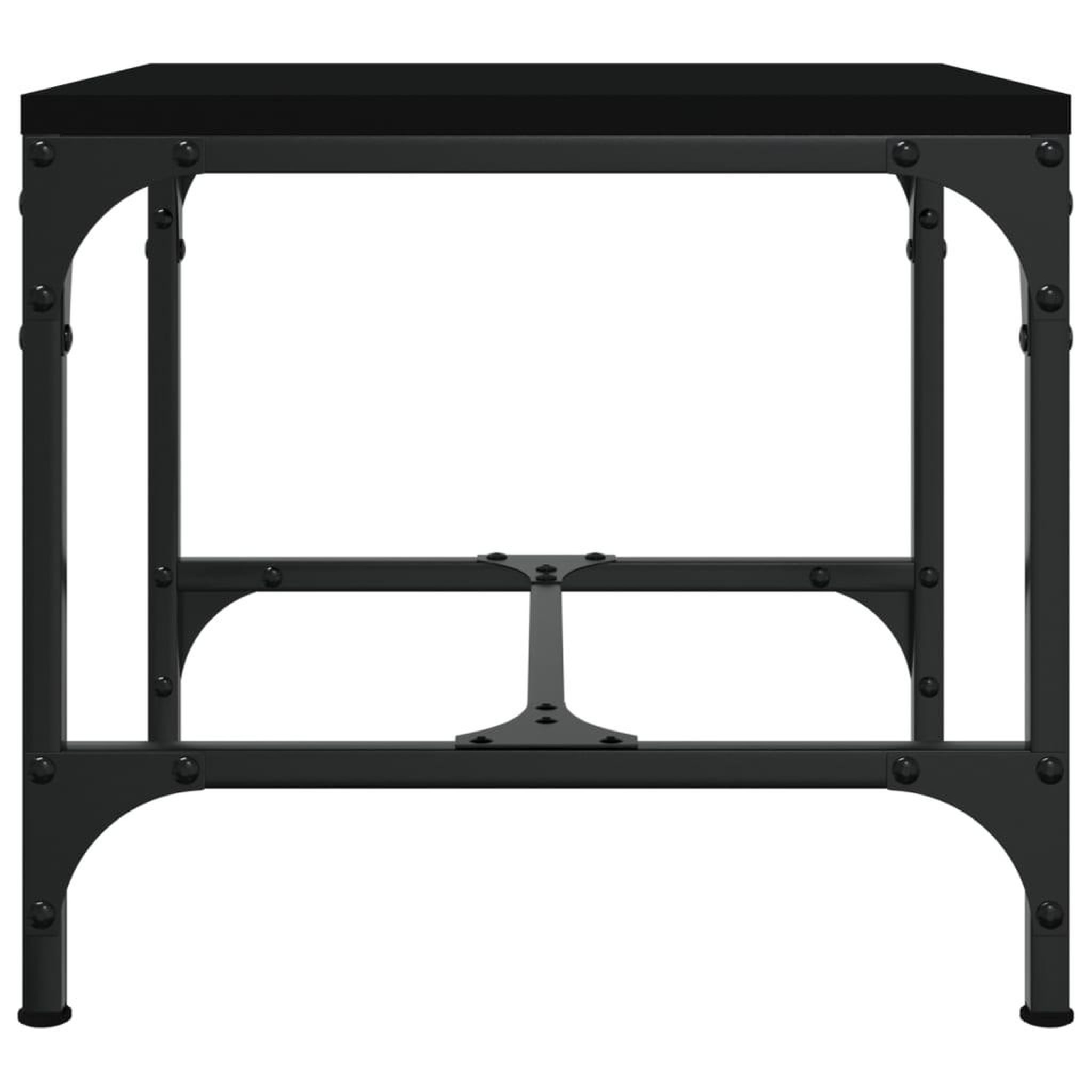Voir la diapositive 5 : VIDAXL Table basse Noir 50x50x35 cm Bois d'ingenierie