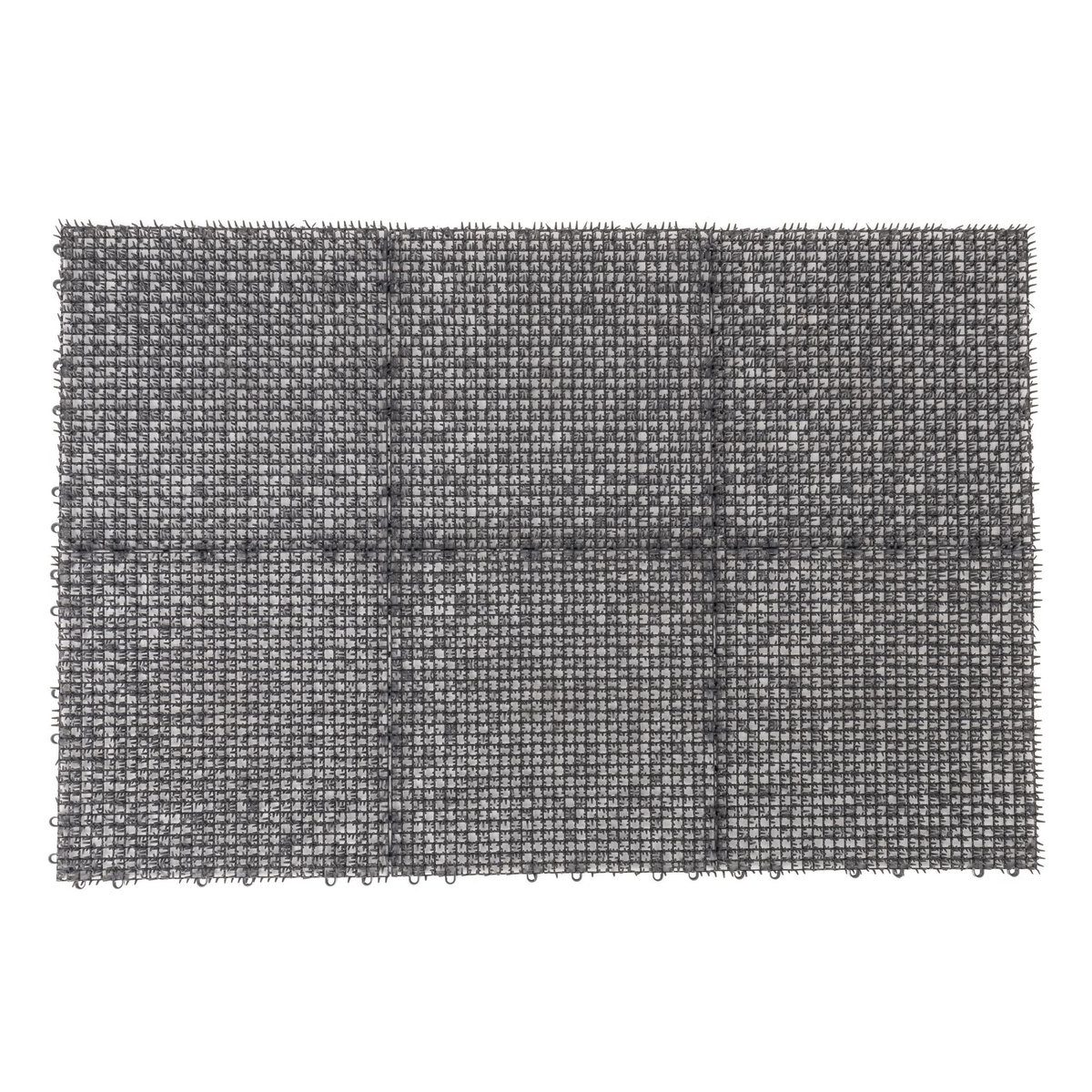  Dalle grise gazon synthétique 30 x 30 cm  lot de 6