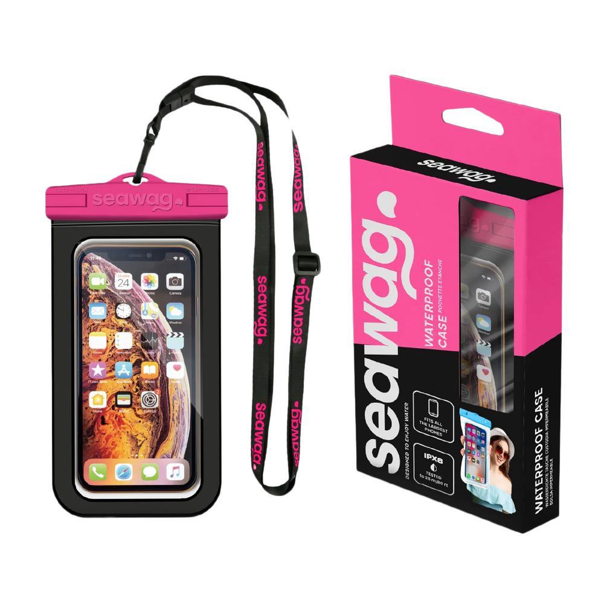 SEAWAG Pochette étanche universelle  smartphone Seawag B3X. Coloris disponibles : Rose
