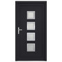 Voir la diapositive 3 : VIDAXL Porte d'entree anthracite 98x190 cm PVC