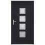 Voir la diapositive 3 : VIDAXL Porte d'entree anthracite 98x190 cm PVC