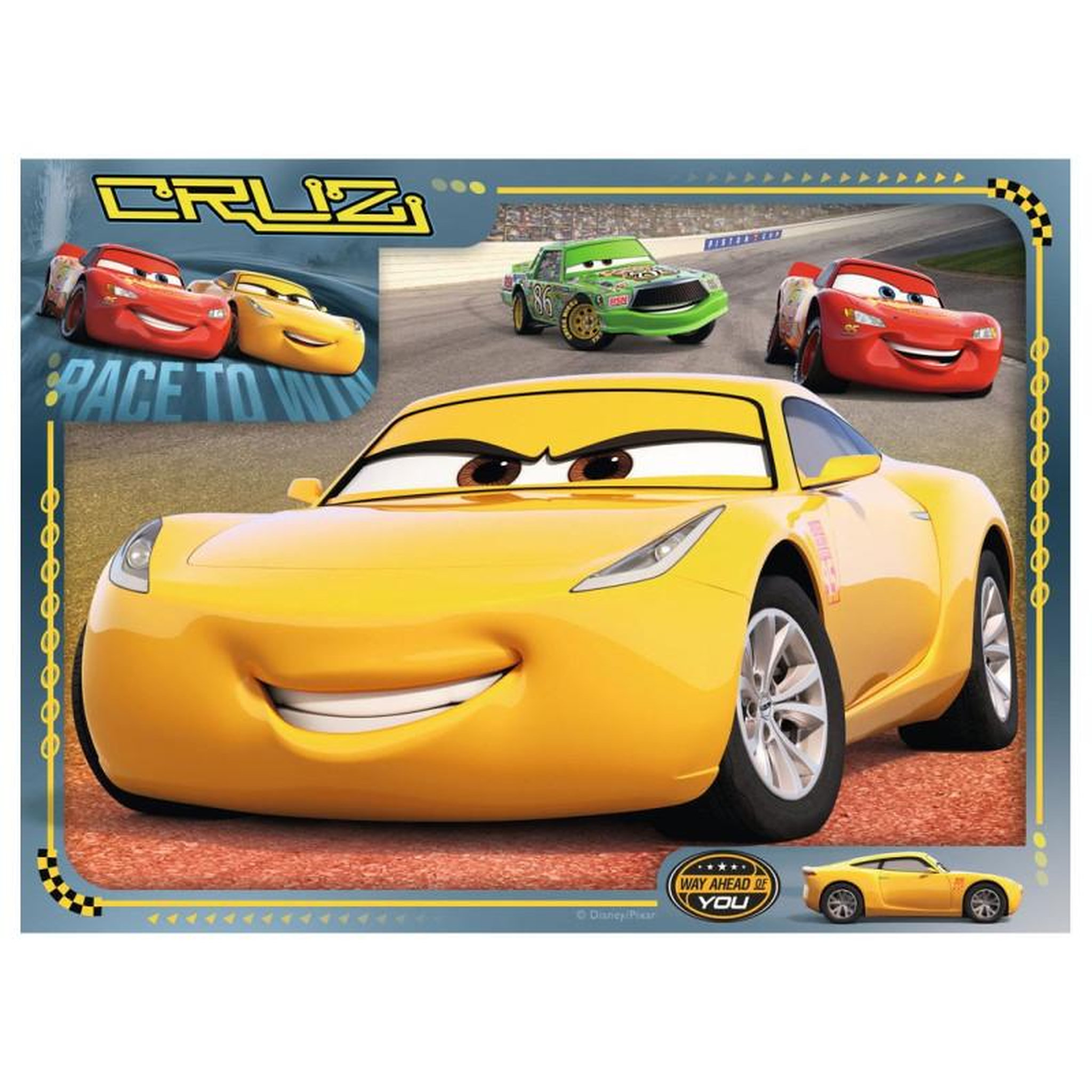Voir la diapositive 2 : RAVENSBURGER RAVENSBURGER Disney Cars 3 Puzzle, 4in1