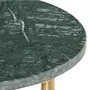 VIDAXL Table basse Vert 40x40x40 cm Pierre veritable et texture marbre